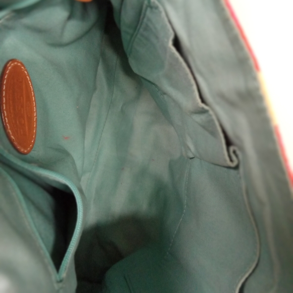 Fossil Bag ,Boho ,Coated Canvas Satchel Shoulder Bag - Picture 11 of 12